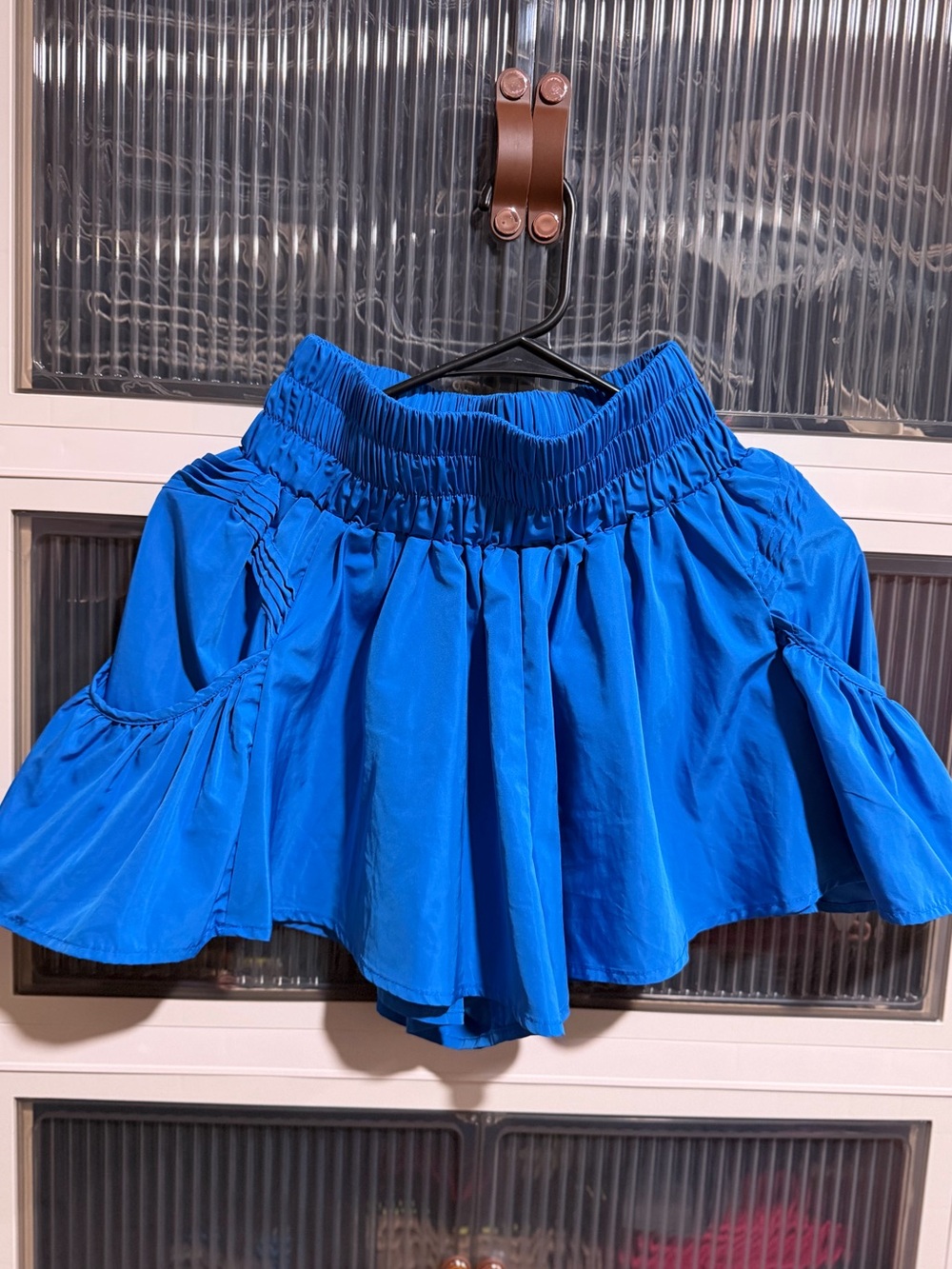 SHEIN Royal Blue Smocked-Waist Tiered Mini Skirt. Like s or xs.